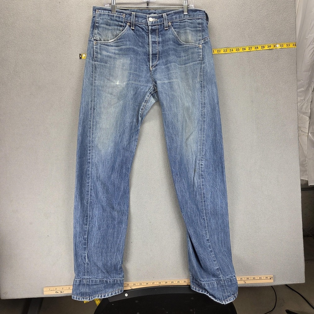 Vintage Levis Engineered Jeans Mens 34x34 Blue Twisted Medium Wash Button Fly